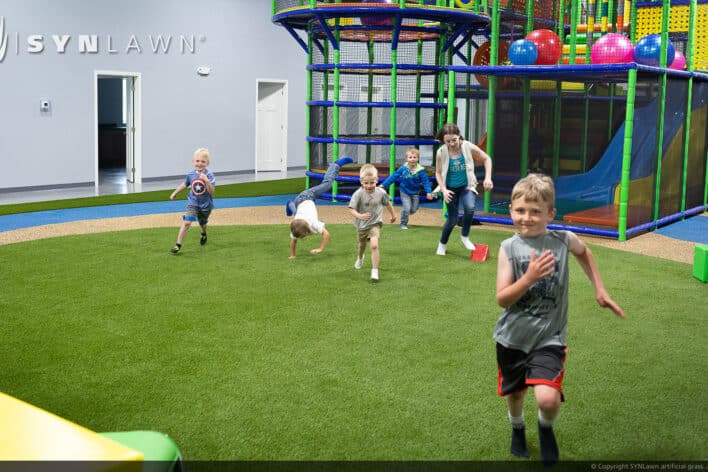 image of SYNLawn Windsor CA play run wild indoor playground grass